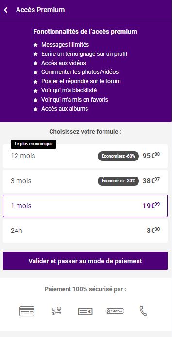 Débloquez des fonctionnalités exclusives et engagez des conversations illimitées en devenant membre Premium sur TravestiChat.fr !